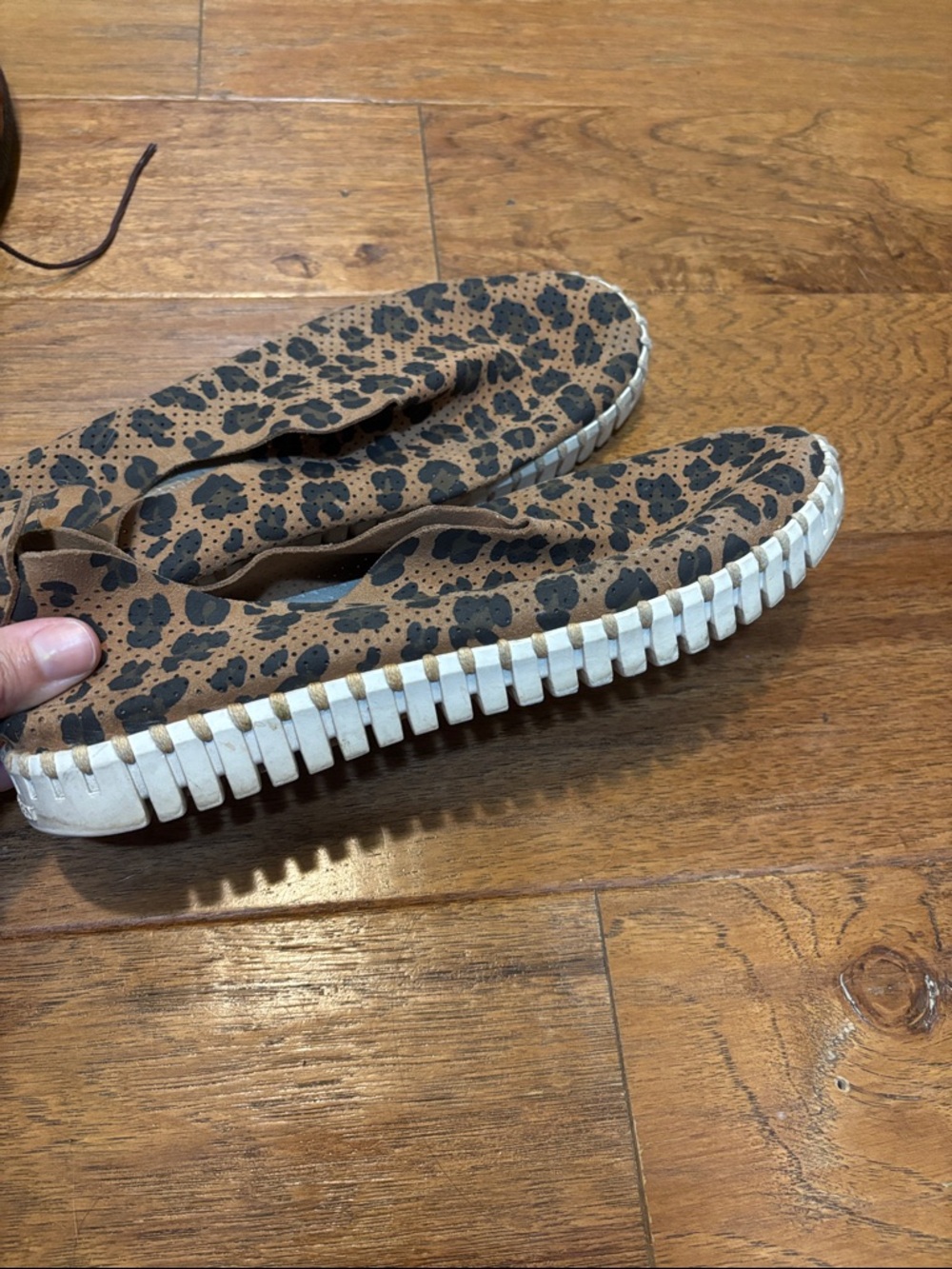 Isle Jacobson Animal Print Slip-On Sneakers in Brown and Black